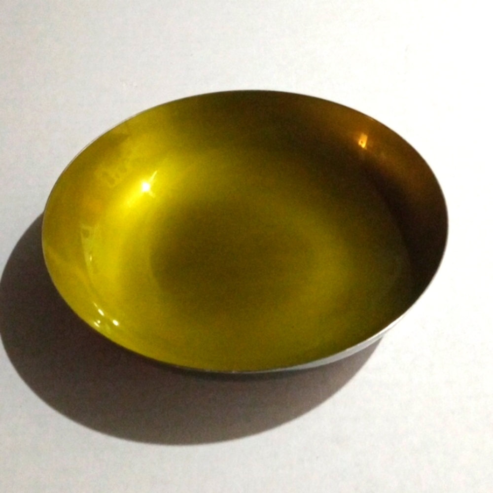 Reed + Barton Yellow Enamel Bowl
